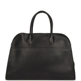 The Row Soft Margaux 15 Bag Black Saddle Gold Hardware