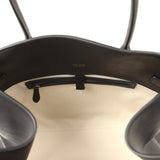 The Row Soft Margaux 15 Bag Black Saddle Gold Hardware