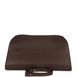 The Row Peggy Clutch Hippo Grey Saddle Leather Silver Hardware - Thumbnail View 1