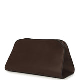 The Row Peggy Clutch Hippo Grey Saddle Leather Silver Hardware - Thumbnail View 5