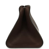 The Row Peggy Clutch Hippo Grey Saddle Leather Silver Hardware - Thumbnail View 3