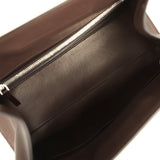The Row Peggy Clutch Hippo Grey Saddle Leather Silver Hardware - Thumbnail View 8