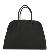 The Row Soft Margaux 15 Bag Black Calfskin Silver Hardware - Thumbnail View 1
