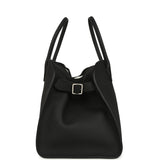 The Row Soft Margaux 15 Bag Black Calfskin Silver Hardware - Thumbnail View 3