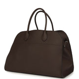 The Row Soft Margaux 15 Bag Deep Brown Calfskin Silver Hardware - Thumbnail View 5