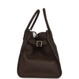 The Row Soft Margaux 15 Bag Deep Brown Calfskin Silver Hardware - Thumbnail View 3