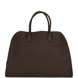 The Row Soft Margaux 15 Bag Deep Brown Calfskin Silver Hardware - Thumbnail View 4