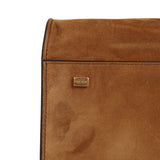 The Row Soft Margaux 15 Bag Cider Suede Gold Hardware