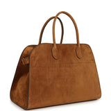 The Row Soft Margaux 15 Bag Cider Suede Gold Hardware - Thumbnail View 2