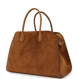 The Row Soft Margaux 15 Bag Cider Suede Gold Hardware - Thumbnail View 5