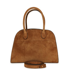 The Row Soft Margaux 10 Cider Suede Gold Hardware
