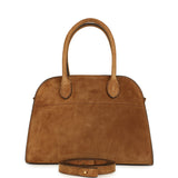 The Row Soft Margaux 10 Bag Cider Suede Gold Hardware - Thumbnail View 1