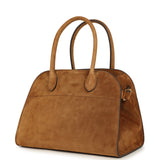 The Row Soft Margaux 10 Bag Cider Suede Gold Hardware - Thumbnail View 5
