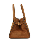The Row Soft Margaux 10 Bag Cider Suede Gold Hardware - Thumbnail View 3