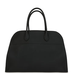 The Row Soft Margaux 15 Bag Night Navy Calfskin Silver Hardware