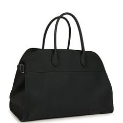 The Row Soft Margaux 15 Bag Night Navy Calfskin Silver Hardware