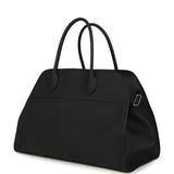 The Row Soft Margaux 15 Bag Night Navy Calfskin Silver Hardware - Thumbnail View 5