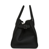 The Row Soft Margaux 15 Bag Night Navy Calfskin Silver Hardware - Thumbnail View 3