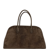 The Row East West Margaux Bag Nut Suede Silver Hardware - Thumbnail View 1