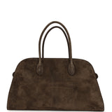The Row East West Margaux Bag Nut Suede Silver Hardware - Thumbnail View 4