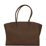 The Row Marlo 14 Tote Bag Dark Olive Calfskin Silver Hardware - Thumbnail View 1