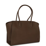 The Row Marlo 14 Tote Bag Dark Olive Calfskin Silver Hardware - Thumbnail View 2