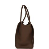 The Row Marlo 14 Tote Bag Dark Olive Calfskin Silver Hardware - Thumbnail View 3