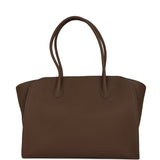 The Row Marlo 14 Tote Bag Dark Olive Calfskin Silver Hardware - Thumbnail View 5