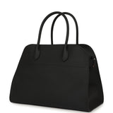 The Row Soft Margaux 12 Bag Black Calfskin Silver Hardware - Thumbnail View 5
