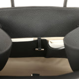 The Row Soft Margaux 12 Bag Black Calfskin Silver Hardware - Thumbnail View 9
