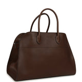 The Row Soft Margaux 15 Deep Brown Saddle Leather Silver Hardware - Thumbnail View 2