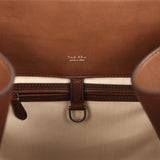 The Row Soft Margaux 15 Deep Brown Saddle Leather Silver Hardware - Thumbnail View 9