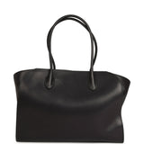 The Row Marlo 14 Tote Bag Black Saddle Silver Hardware - Thumbnail View 1