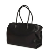 The Row Marlo 14 Tote Bag Black Saddle Silver Hardware - Thumbnail View 5