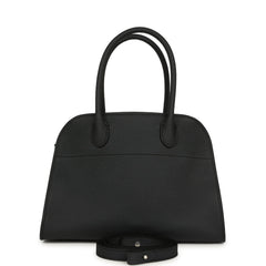 The Row Soft Margaux 10 Bag Night Navy Calfskin Silver Hardware