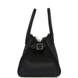 The Row Soft Margaux 10 Bag Night Navy Calfskin Silver Hardware - Thumbnail View 3