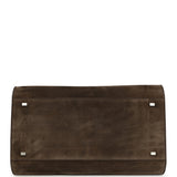 The Row Soft Margaux 15 Bag Nut Brown Suede Silver Hardware - Thumbnail View 6