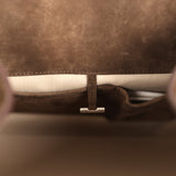 The Row Soft Margaux 15 Bag Nut Brown Suede Silver Hardware - Thumbnail View 13