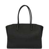 The Row Marlo 14 Tote Bag Black Calfskin Silver Hardware - Thumbnail View 1