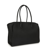 The Row Marlo 14 Tote Bag Black Calfskin Silver Hardware - Thumbnail View 2