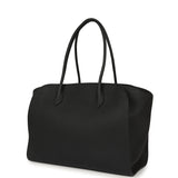 The Row Marlo 14 Tote Bag Black Calfskin Silver Hardware - Thumbnail View 3