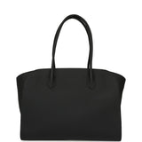The Row Marlo 14 Tote Bag Black Calfskin Silver Hardware - Thumbnail View 5