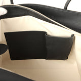 The Row Marlo 14 Tote Bag Black Calfskin Silver Hardware - Thumbnail View 12