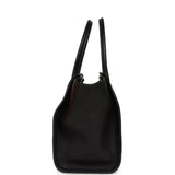 The Row Marlo 12 Tote Bag Black Saddle Silver Hardware - Thumbnail View 3