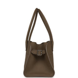 The Row Margaux Shoulder 12 Bag Smoked Taupe Calfskin Silver Hardware - Thumbnail View 3
