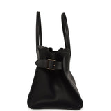 The Row East West Margaux Bag Black Saddle Leather Gold Hardware - Thumbnail View 3