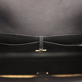 The Row East West Margaux Bag Black Saddle Leather Gold Hardware - Thumbnail View 12