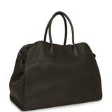 The Row Soft Margaux 17 Bag Koala Grey Saddle Silver Hardware - Thumbnail View 2