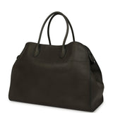 The Row Soft Margaux 17 Bag Koala Grey Saddle Silver Hardware - Thumbnail View 4