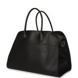 The Row Soft Margaux 15 Bag Black Saddle Gold Hardware - Thumbnail View 4